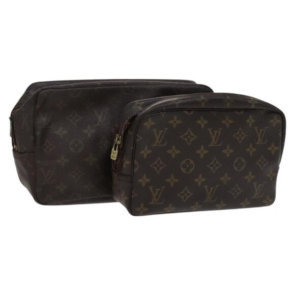 LOUIS VUITTON Monogram Trousse Toilette Clutch Bag 2Set LV Auth bs22553 - Picture 1 of 15
